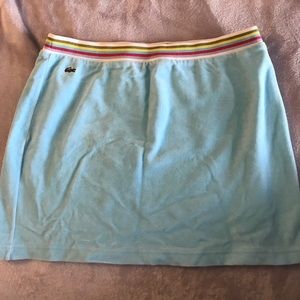 Blue Lacoste terry cloth skirt
